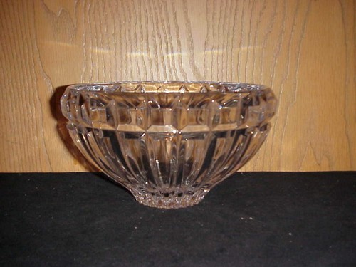 Heavy clear cut glass - cut,