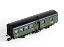 CPMR HO 102 VOITURE MIXTE VOYAGEUR 2e Cl. / FOURGON BAGAGE SNCF AMENAGÉ + FEU AR