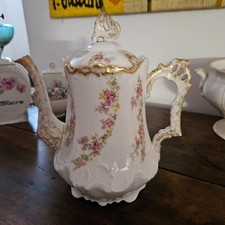 service à thé porcelaine LIMOGES 3 étoiles 1900 style rocaille