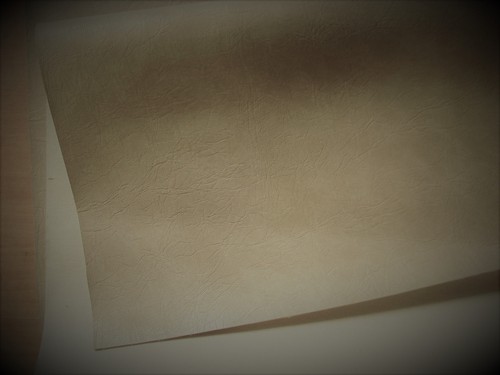 Coupon simili cuir beige - simili,