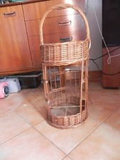 Bar portatif en rotin année 70 vintage 