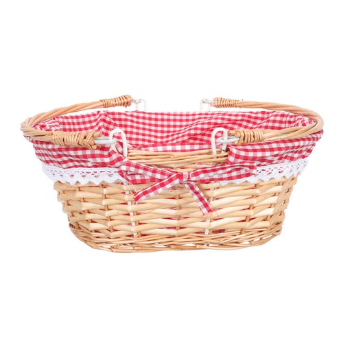 Travel shopping basket wicker - shopping,