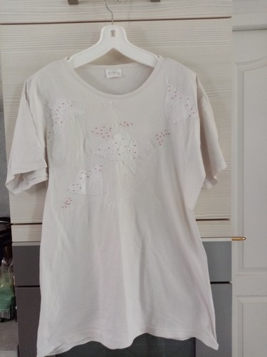 Tee shirt blanc - femme, taille