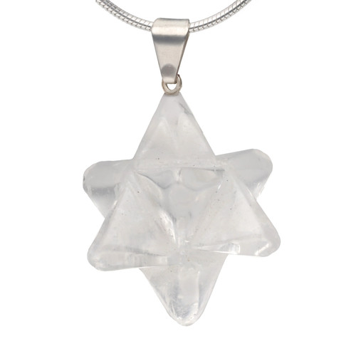 Cristal roche pendentif - cristal,