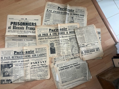 Ensemble vieux journaux ww2 - ensemble,