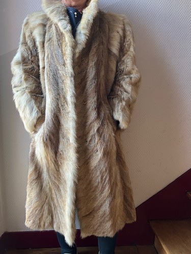 Manteau vintage fourrure - , en