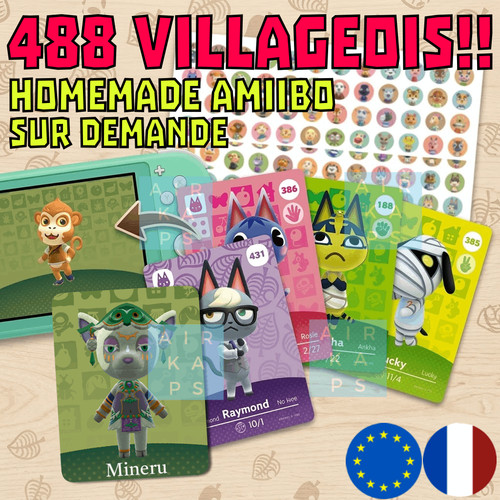 Carte amiibo choix villageois - carte,