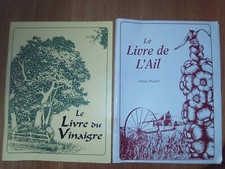 EMILY THACKER LE LIVRE DE L'AIL  ET LE LIVRE DU VINAIGRE LOT 2 LIVRES