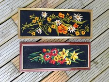 Lot De 2 Canevas fini, Roses