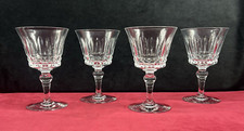 BACCARAT PICCADILLY 4 WATER WINE CRYSTAL GLASSES VERRES A EAU VIN CRISTAL TAILLÉ