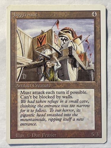 Unlimited juggernaut mtg - ***unlimited, juggernaut***
