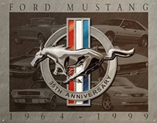 PLAQUE METAL  FORD MUSTANG