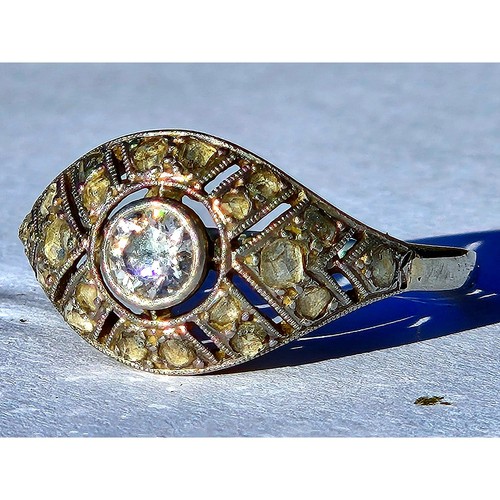 Bague navette art déco - ​bague, or