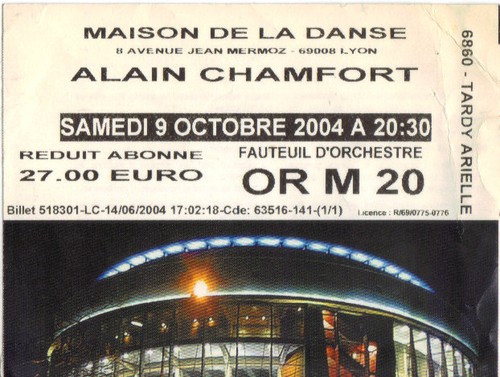 Ticket billet used concert - ticket,
