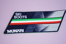 ORIGINAL Sticker Autocollant  = SKI BOOTS SANDRO MUNARI ITALIE 1984 - 6CM X 17CM