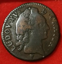 louis XV ♦ 1 SOL ♦ 1767 & ♦ AIX ♦ BRONZE RARE !