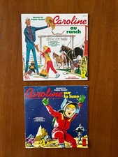 CAROLINE AU RANCH/SUR LA LUNE  2 cassette livres (sans cassette) Petit Ménestrel