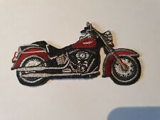 patch thermocollant brodé moto 10cm H 5cm