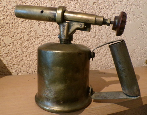 Ancienne lampe souder - , à