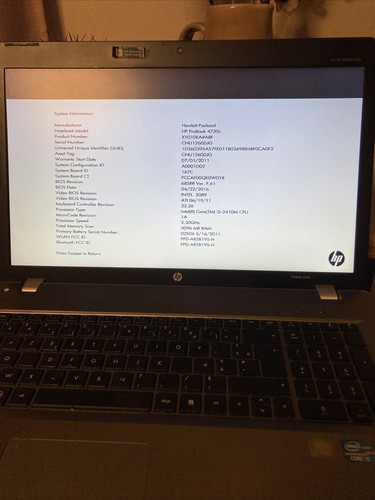 Probook 4730s 2410m - 4730s, i5-2410m