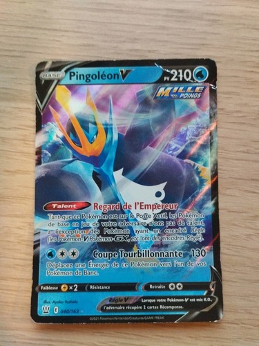 Carte pokémon pingoléon - carte,