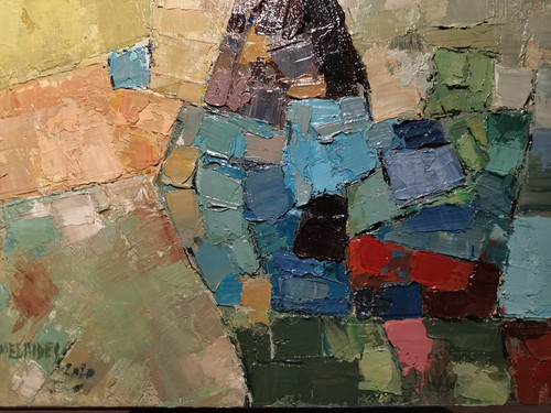 Huile sur toile abstrait - huile, toile/abstrait