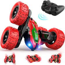 Voiture 4X4 Téléguidée Rotation 360° Double Face Tout Terrain Jeu Enfant Cadeau