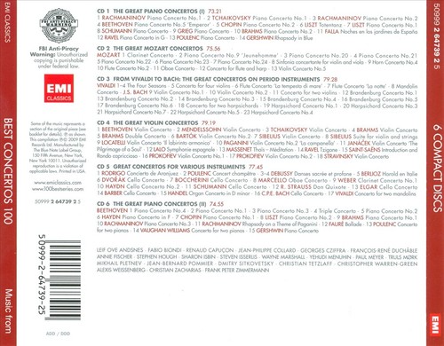100 best concertos - 100, cd