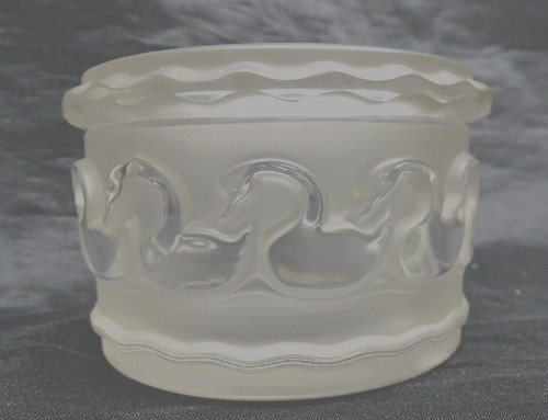 Lalique pot couvert decor - lalique,