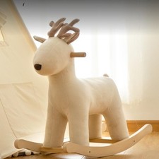 Cheval à bascule renne