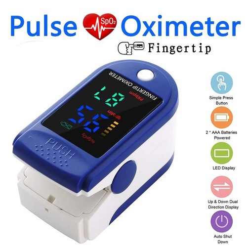 Finger pulse oximeter blood - finger,