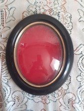 Cadre verre bombé, d'époque