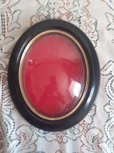 Cadre verre bombé - ,, d'époque