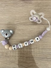 Attache Tétine En Silicone, Accroche Sucette Personnalisé, Attache Tétine Bébé 