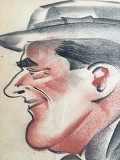 dessin original C'EST UNE CARICATURE DES FOLIES BERGERE signée DANI 1949