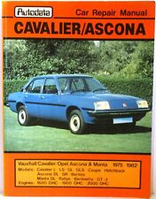 Autodata - Opel Cavalier / Ascona - De 1975-82 / Propriétaire Réparation Manuel