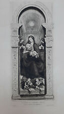 Vierge Enfant Jesus DEFENDENTE DE FERRARI Gravure EAU FORTE Waltner XIX°