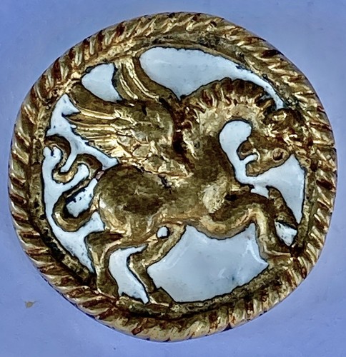 Broche line vautrin bronze - broche,