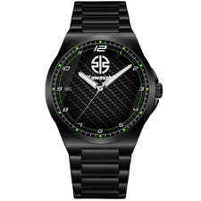 Montre Bracelet Noire En Acier