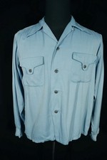 Vintage 1950's Bleu Rayon