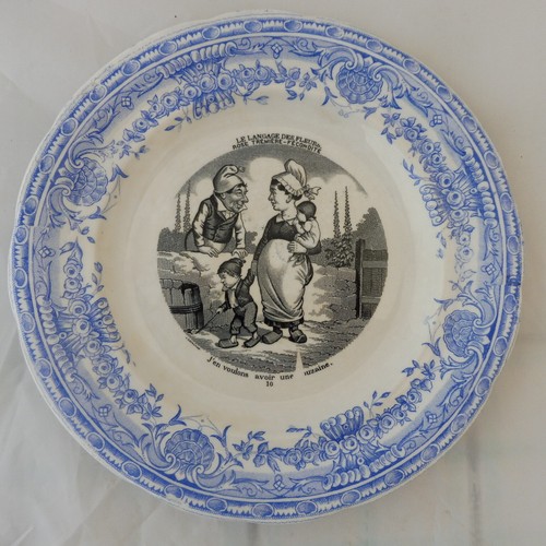 Assiette parlante gien - assiette,