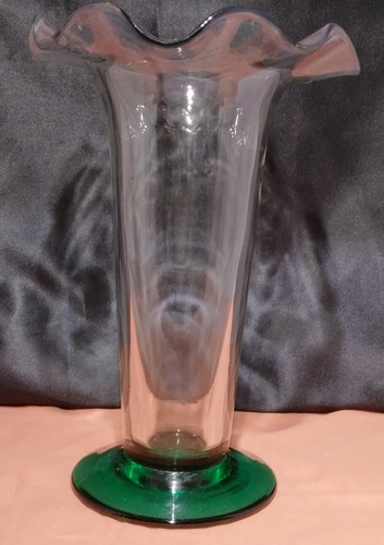 Vase vintage verre soufflé - vase,