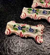 7 porte couteaux  Faïence de l’est, Les Islettes XIX éme