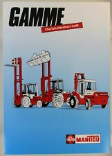 prospectus brochure chariot élévateur Manitou gamme à mât tracteur tractor