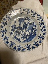 Assiette  Faïence Ancien Plat Delft