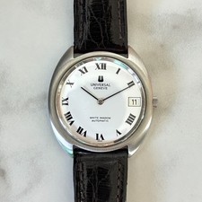Montre Universal Genève White Shadow date Automatic Microtor ref 867102