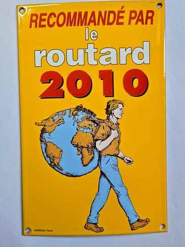 Plaque émaillée routard - émaillée,