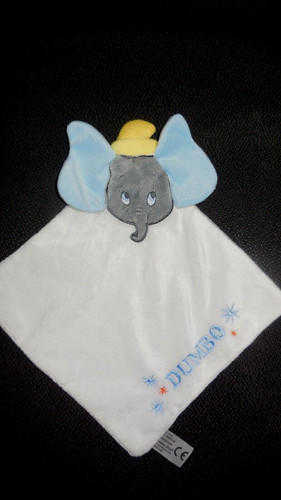 Doudou plat dumbo éléphant - dumbo, l'éléphant