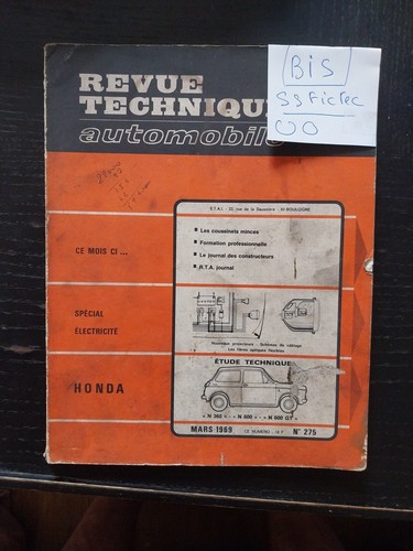 Revue technique honda 360 - technique,