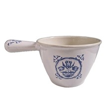 Ancien Poelon Caquelon LE CREUSET en Fonte Métal Émaillée Cuisine Vintage Rétro 